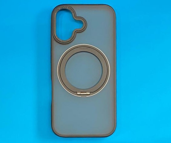 IPhone 17 Black 360 Rotatable Ring Stand Case w/Magsafe