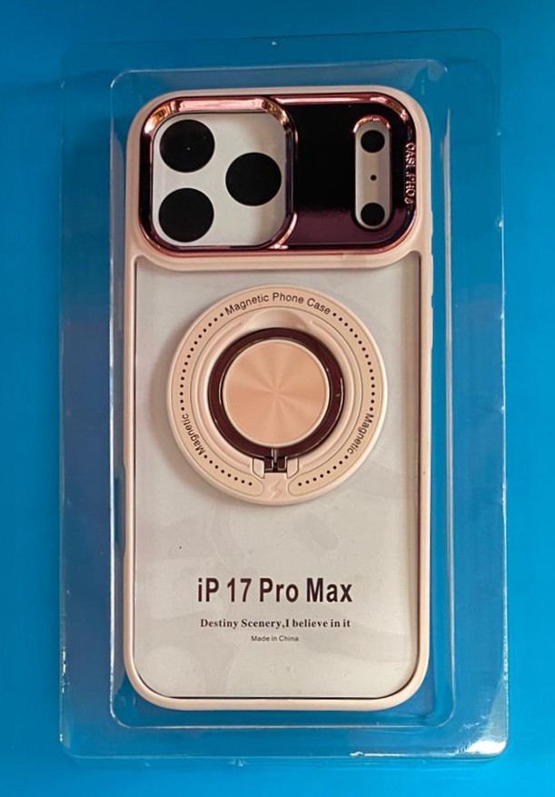 IPhone 17 Pro Max Pink Ring Holder Case w/MagSafe