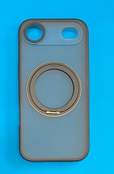 IPhone 17 Air Black 360 Rotatable Ring Stand Case w/Magsafe