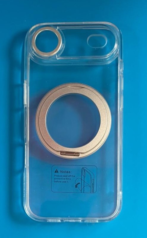 IPhone 17 Air Clear 360 Rotatable Ring Stand Case w/Magsafe