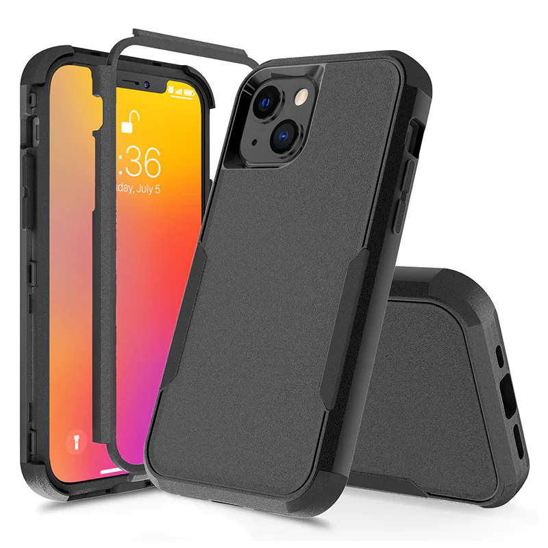 IPhone 13 Black Armor Heavy Duty Case 