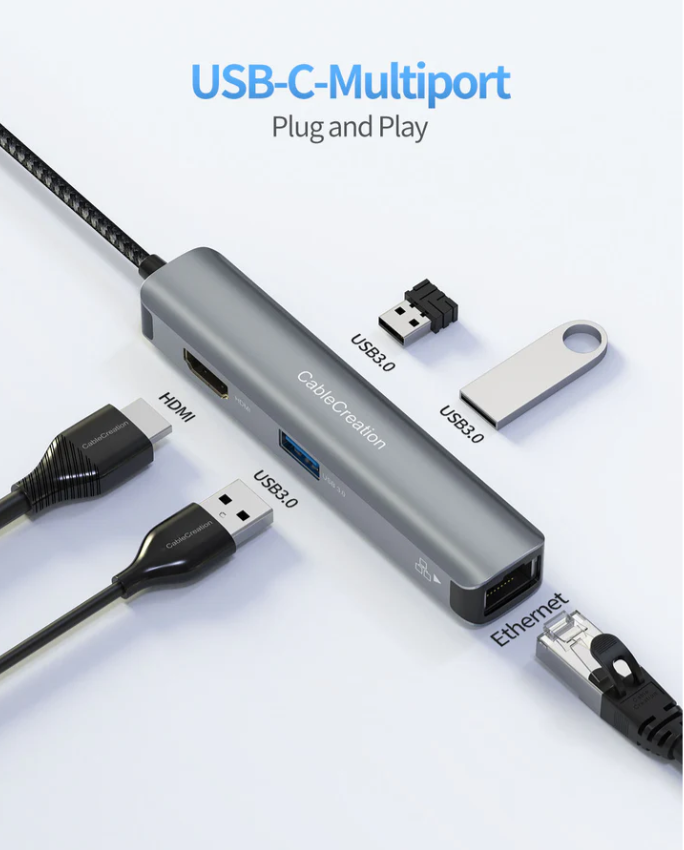 CableCreation Type C to HDMI 3in1 Hub