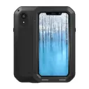 LOVE MEI IPhone XR Heavy Duty Metal Black Phone Case