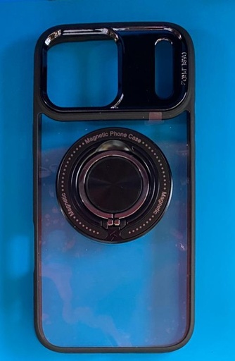 [1095] IPhone 17 Pro Max Black Ring Holder Case w/MagSafe