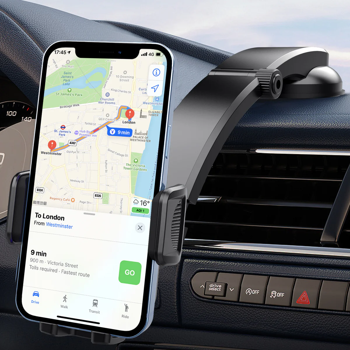 [3502] Car Dash Mount 360 Phone Holder