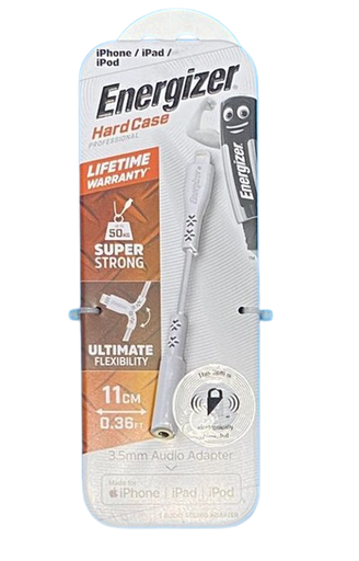 [3024] Energizer 3.5mm Audio Adapter for Apple Devices
